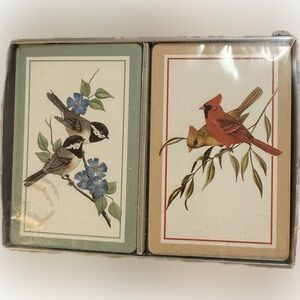 Vintage Playing Cards Cape Shore Birds 2 Decks Unopened Cardinal Wrens